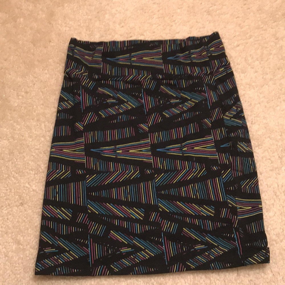 Multi-colored pencil skirt